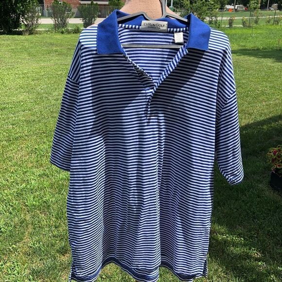 Striped golf shirt ***3 for $25*** - Picture 1 of 4
